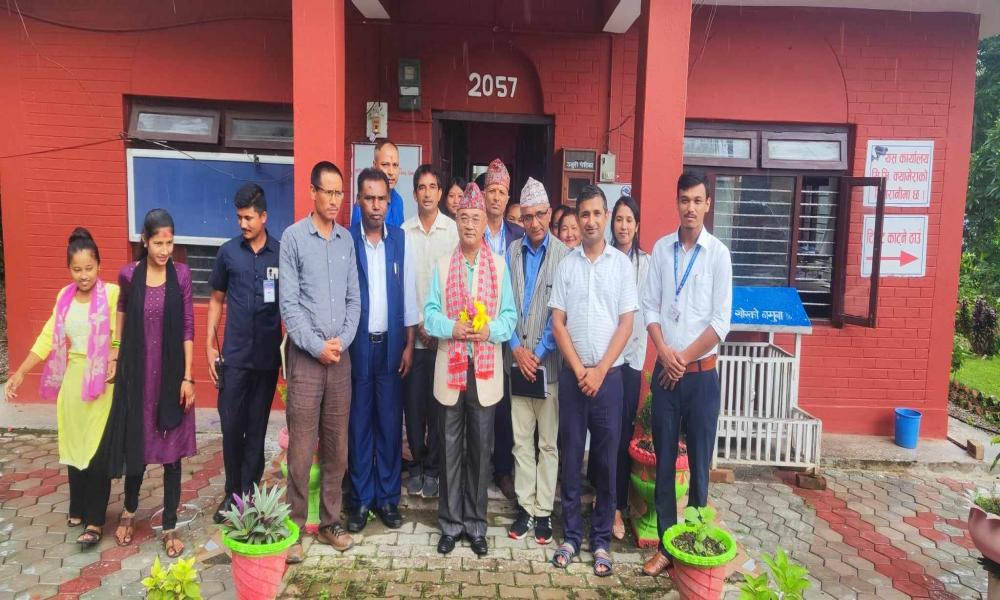 माननिय कृषि मन्त्रि राजेन्द्रमान श्रेष्ठ द्वारा कार्यालय अनुगमन